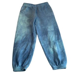 NWOT Aritzia Cozy Sweatfleece Mega Jogger Blue Tie Dye Size XS